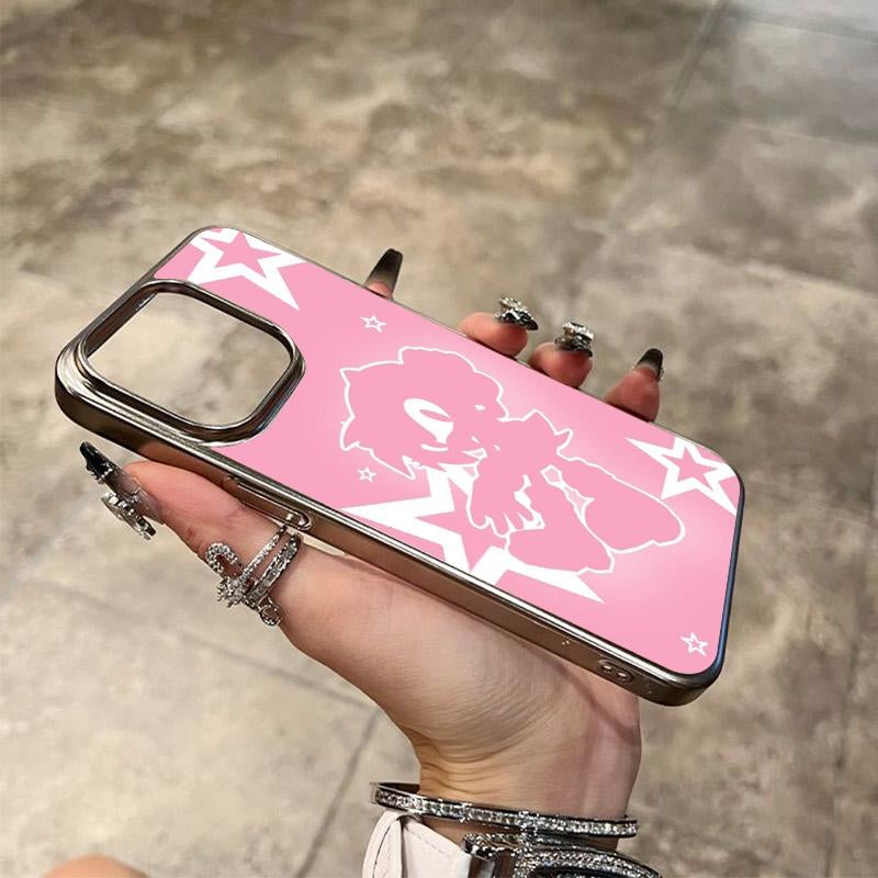 Amy Rose Iphone Case with Starry Design - Pink & White Artwork, Unique Design for Iphone Protection - Tiger, Protective