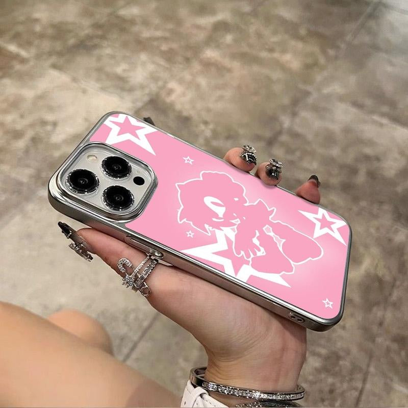 Amy Rose Iphone Case with Starry Design - Pink & White Artwork, Unique Design for Iphone Protection - Tiger, Protective