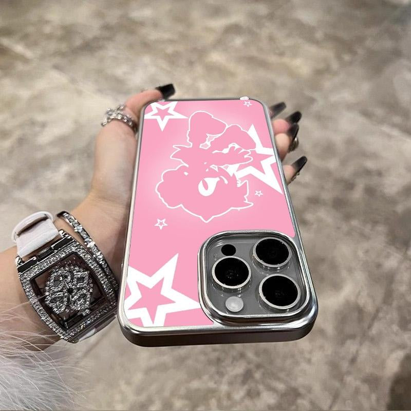 Amy Rose Iphone Case with Starry Design - Pink & White Artwork, Unique Design for Iphone Protection - Tiger, Protective